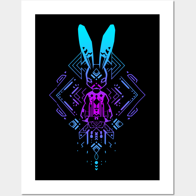 Cyber Bunny Wall Art by Myanko